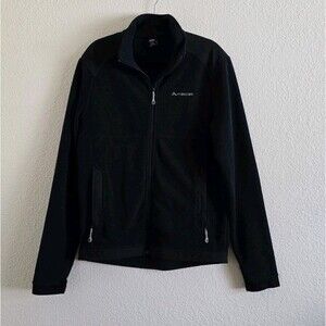 Macpac Jacket mens M Sherpa Fleece long sleeve Winter Black
